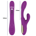 INTENSE - APOLO RECHARGEABLE MULTIFUNCTION VIBRATOR 7 VIBRATIONS WITH SWINGING MOTION PURPLE - imagine 4