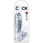 KING COCK - CLEAR REALISTIC PENIS WITH BALLS 13.5 CM TRANSPARENT - imagine 5