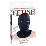 FETISH FANTASY SERIES - HOOD WITH ZIPPERS BLACK - imagine 2