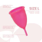 INTIMICHIC - MENSTRUAL CUP MEDICAL GRADE SILICONE - SIZE L - imagine 3