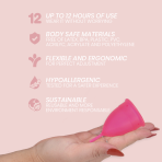 INTIMICHIC - MENSTRUAL CUP MEDICAL GRADE SILICONE - SIZE L - imagine 5