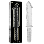 NEBULA SERIES BY IBIZA - MODELO 24 DILDO CRISTAL TRANSPARENTE 28.5 CM -O- 5 CM