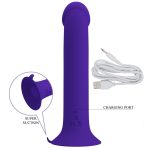 PRETTY LOVE - MURRAY YOUTH VIBRATING DILDO  RECHARGEABLE VIOLET - imagine 5