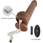 PRETTY LOVE - TOMMY REALISTIC DILDO VIBRATOR 22.5 CM - imagine 5
