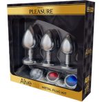 ALIVE - ANAL PLEASURE KIT 3 PLUG METAL - imagine 2