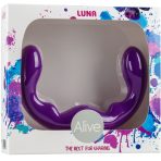 ALIVE - LUNA DILDO DOUBLE PENETRATION VIOLET SILICONE 25 CM - imagine 2