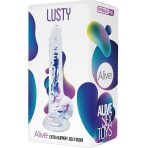 ALIVE - LUSTY REALISTIC PENIS TRANSPARENT 18 CM - imagine 2