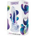 ALIVE - TORRENT REALISTIC PENIS TRANSPARENT 20.6 CM - imagine 2