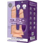 SILEXD - MODEL 1 REALISTIC PENIS DOUBLE PENETRATION VIBRATOR PREMIUM SILEXPAN SILICONE REMOTE CONTROL 17.5 / 19.5 CM - imagine 3