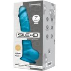 SILEXD - MODEL 1 REALISTIC PENIS PREMIUM SILEXPAN SILICONE BLUE 17.5 CM - imagine 2