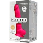 SILEXD - MODEL 1 REALISTIC PENIS PREMIUM SILEXPAN SILICONE FUCHSIA 17.5 CM - imagine 3