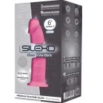 SILEXD - MODEL 2 REALISTIC PENIS PREMIUM SILEXPAN SILICONE FLUORESCENT PINK 15 CM - imagine 2