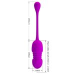 PRETTY LOVE - CALLIE PURPLE RECHARGEABLE VIBRATING EGG - imagine 5