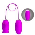 PRETTY LOVE - DAISY DUAL EGG RECHARGEABLE VIBRATOR PURPLE - imagine 5