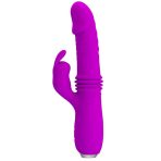 PRETTY LOVE - DOROTHY PURPLE RECHARGEABLE RABBIT VIBRATOR - imagine 2