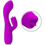 PRETTY LOVE - GLORIA RECHARGEABLE RABBIT VIBRATOR-WATERPROOF PURPLE - imagine 5