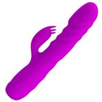 PRETTY LOVE - MELANIE PURPLE RECHARGEABLE RABBIT VIBRATOR - imagine 3