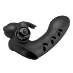 PRETTY LOVE - VANCE BLACK RABBIT VIBRATOR FINGER COVER - imagine 3