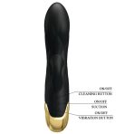 PRETTY LOVE - BLACK RECHARGEABLE GOLD PLATED LUXURY VIBRATOR - imagine 3
