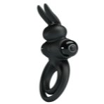PRETTY LOVE - VIBRATOR III RABBIT RING FOR BLACK PENIS - imagine 5