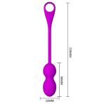 PRETTY LOVE - ELVIRA RECHARGEABLE VIBRATING BALLS PURPLE - imagine 4