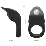 PRETTY LOVE - SUSANNA VIBRATING PENIS RING BLACK - imagine 5