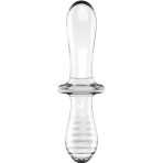 SATISFYER - DOUBLE CRYSTAL DILDO TRANSPARENTE - imagine 3