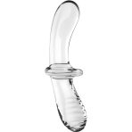 SATISFYER - DOUBLE CRYSTAL DILDO TRANSPARENTE - imagine 2
