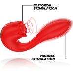 MIA - SELENA STIMULATOR VIBRATING + TAPPING RED - imagine 2