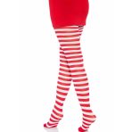 LEG AVENUE - WHITE/RED STRIPED TIGHTS - imagine 3