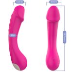 ARMONY - DILDO VIBRATOR G-SPOT SILICONE FUCHSIA - imagine 3