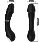 ARMONY - DILDO VIBRATOR G-SPOT SILICONE BLACK - imagine 3