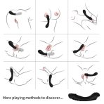 ARMONY - DILDO VIBRATOR G-SPOT SILICONE BLACK - imagine 2
