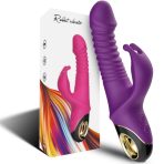 ARMONY - ZING DILDO VIBRATOR RABBIT PURPLE - imagine 5