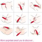 ARMONY - SHADOW VIBRATOR DOUBLE-HEAD TEASING RED - imagine 2