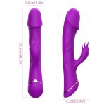 ARMONY - DILDO VIBRATOR RABBIT SILICONE PURPLE - imagine 4