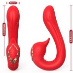 ARMONY - DELFIN VIBRATOR MULTIPOSITION  HEAT EFFECT RED - imagine 2