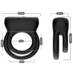 ARMONY - DOUBLE RING VIBRATOR BLACK - imagine 4