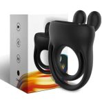 ARMONY - RING VIBRATOR RABBIT BLACK - imagine 5