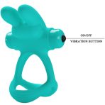 PRETTY LOVE - DANTE GREEN RABBIT VIBRATOR RING - imagine 5