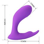 PRETTY LOVE - IDABELLE VIBRATION  PULSATION REMOTE CONTROL VIOLET - imagine 4