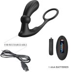 PRETTY LOVE - WARREN BLACK ANAL RING  VIBRATOR - imagine 5