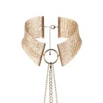 BIJOUX - DÉSIR MÉTALLIQUE GOLDEN METALLIC NECKLACE - imagine 3