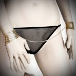 BIJOUX - DÉSIR MÉTALLIQUE GOLDEN METAL MESH HANDCUFFS - imagine 2