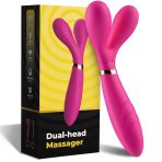 ARMONY - Y-WAND MASSAGER  VIBRATOR DOUBLE HEAD FUCHSIA - imagine 5