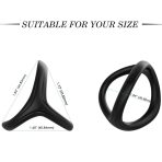 ARMONY - TRESOR DOUBLE SILICONE RING BLACK - imagine 2