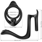 ARMONY - TAIL DOUBLE ANAL RING BLACK - imagine 2