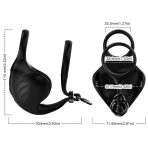 ARMONY - MANTA SCROTUM VIBRATOR RING REMOTE CONTROL BLACK - imagine 3