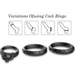 ARMONY - RINGS CALAVERA SILICONE BLACK - imagine 3