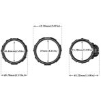 ARMONY - RINGS CALAVERA SILICONE BLACK - imagine 2